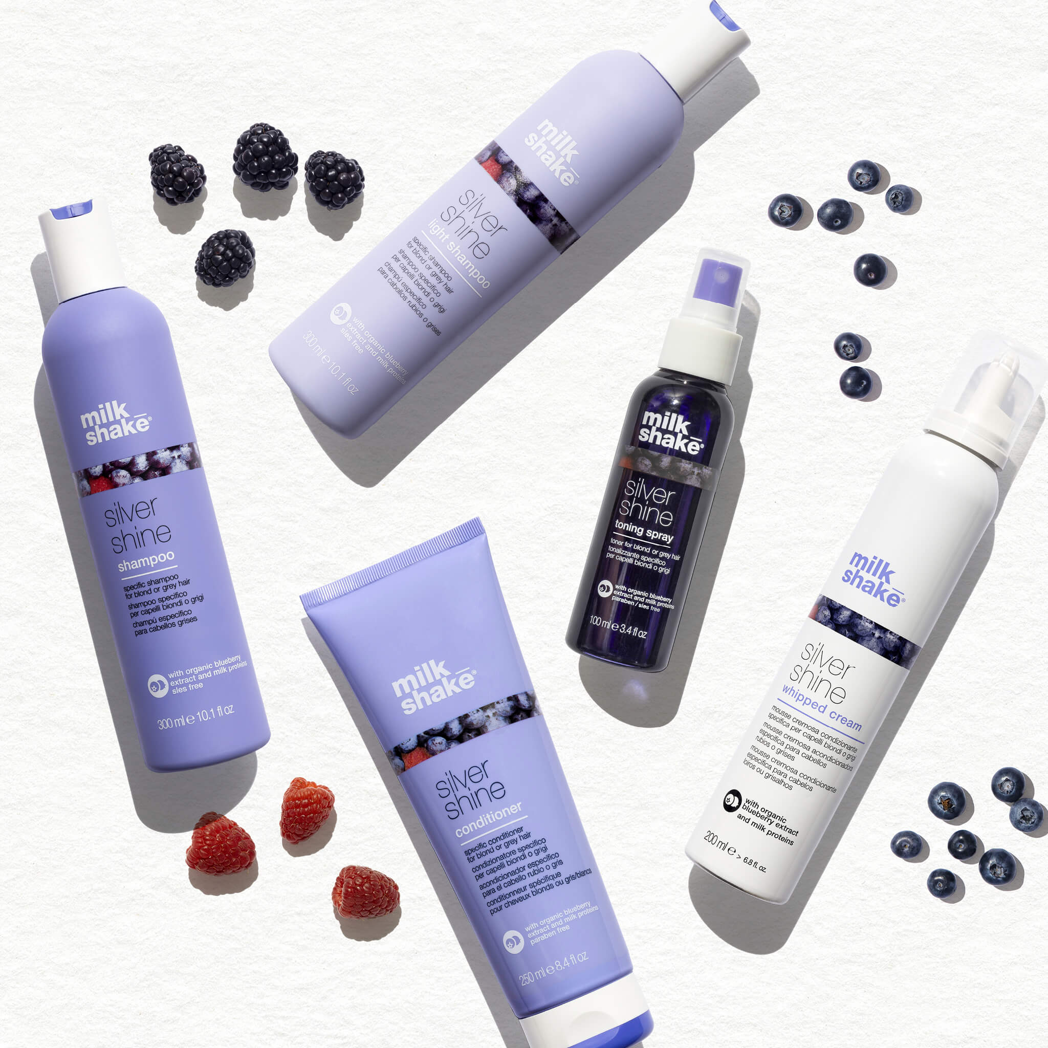 MILK SHAKE SILVER SHINE Shampoo per capelli grigi che riduce i riflessi gialli 300ml #2