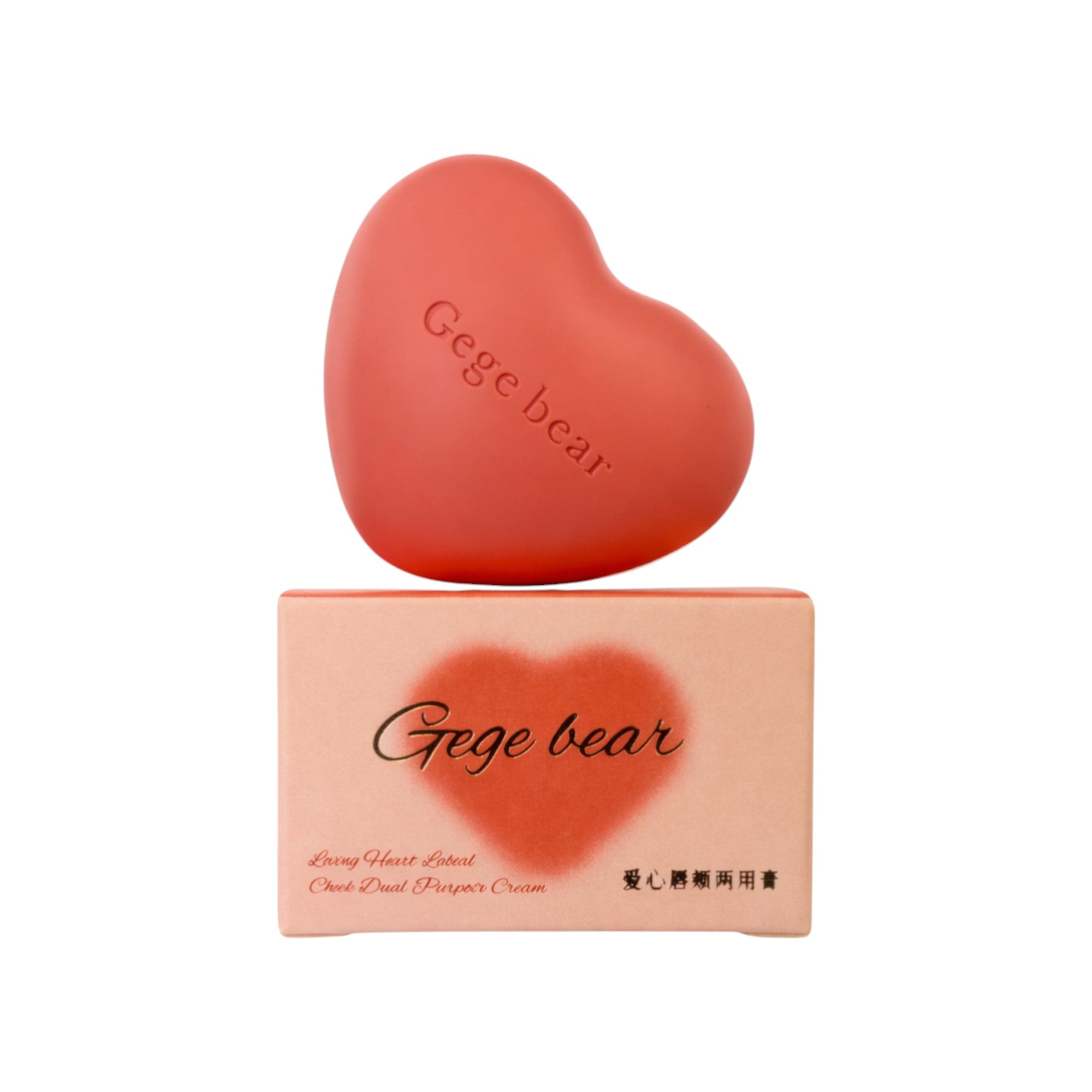 GEGE BEAR LOVING HEART CHEEK CREAM Krémový odstín na rty a tváře 6 g