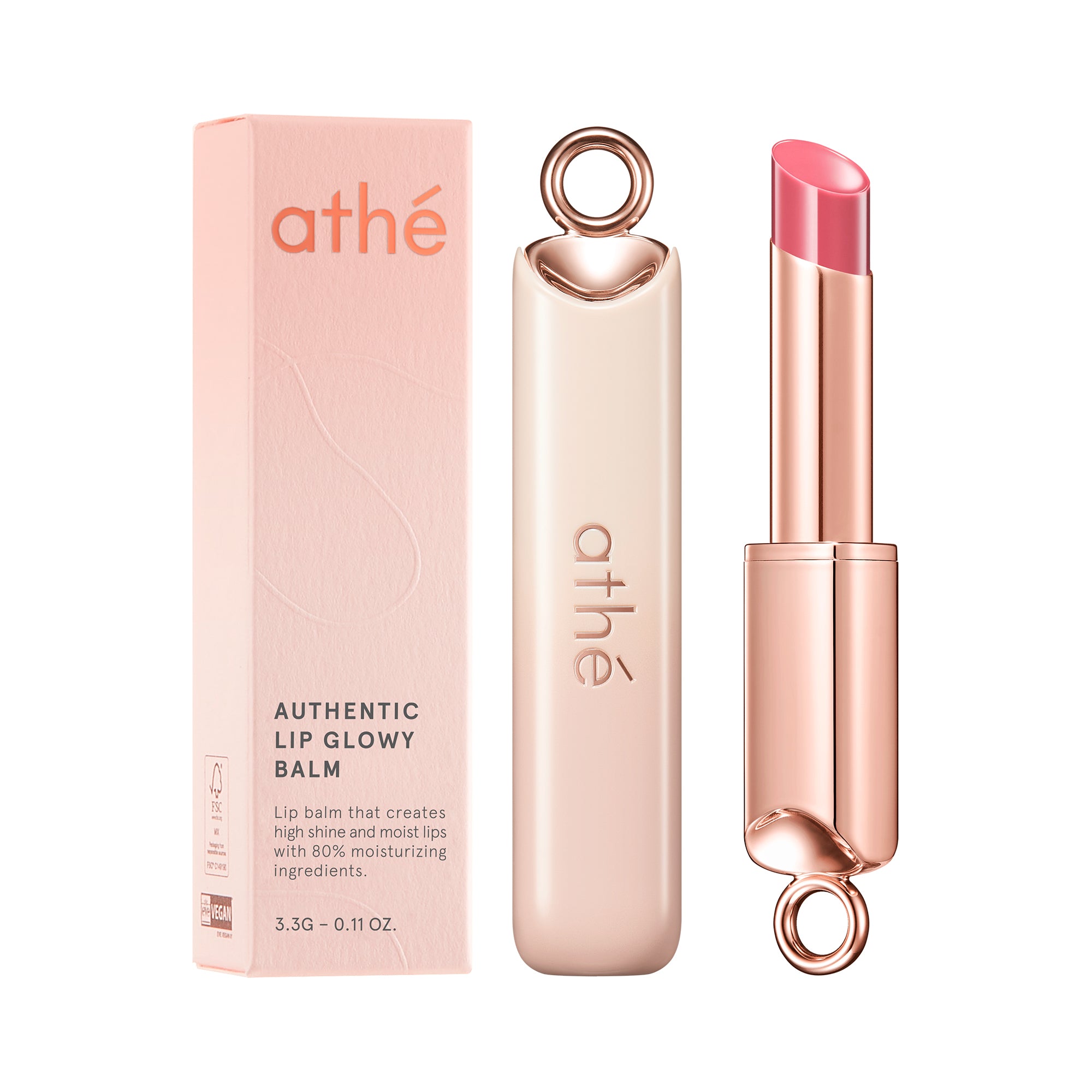 ATHE AUTHENTIC Balsamo labbra idratante e illuminante 3,3 g