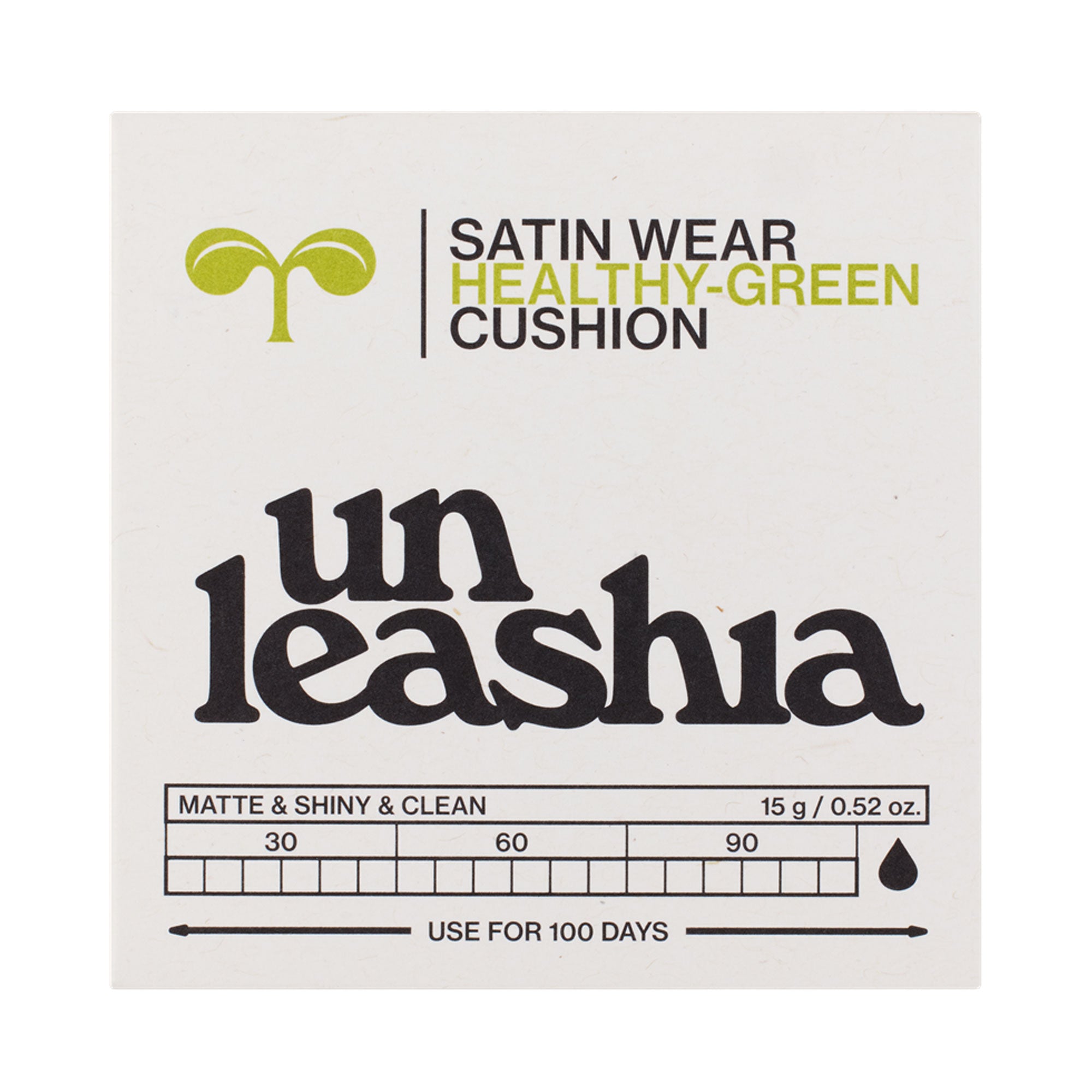 UNLEASHIA SATIN WEAR HEALTHY-GREEN CUSHION Etui für Foundations #4