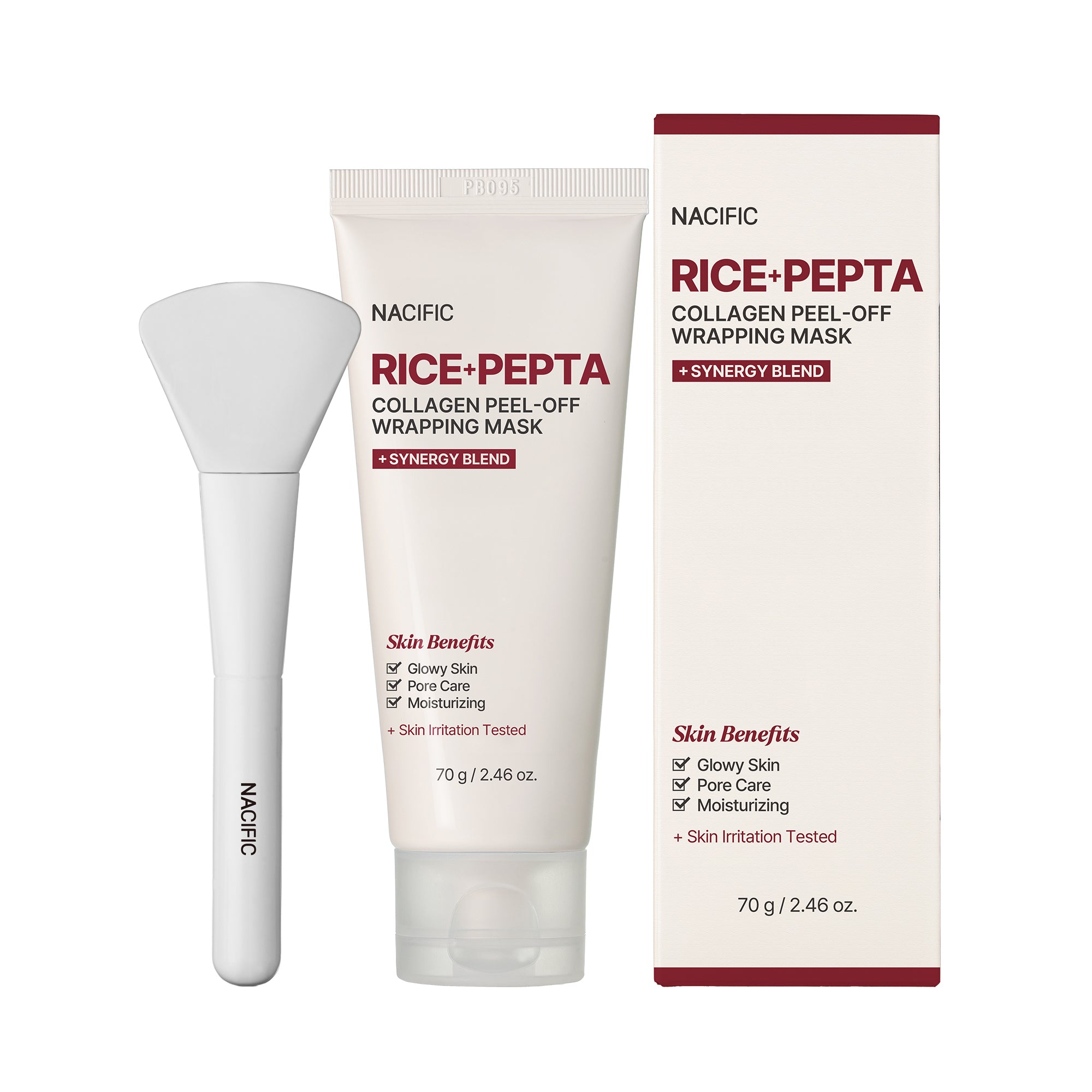 NACIFIC RICE+PEPTA COLLAGEN PEEL-OFF WRAPPING MASK – straffende Kollagen-Peel-Off-Maske 70 g