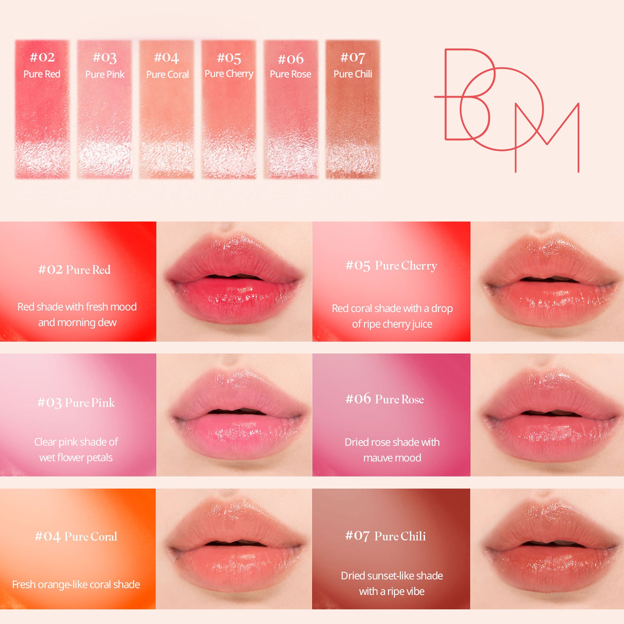 B.O.M DEWY LIP BALM Rossetto semitrasparente 4,5 g
