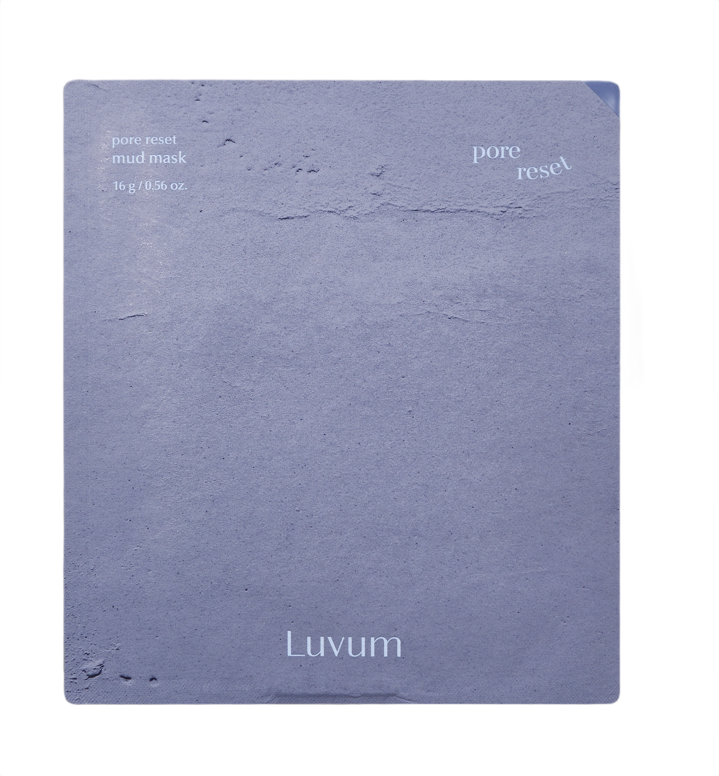 LUVUM PORE RESET MUD Bahenní maska ​​v listu s PHA kyselinami 1 ks.