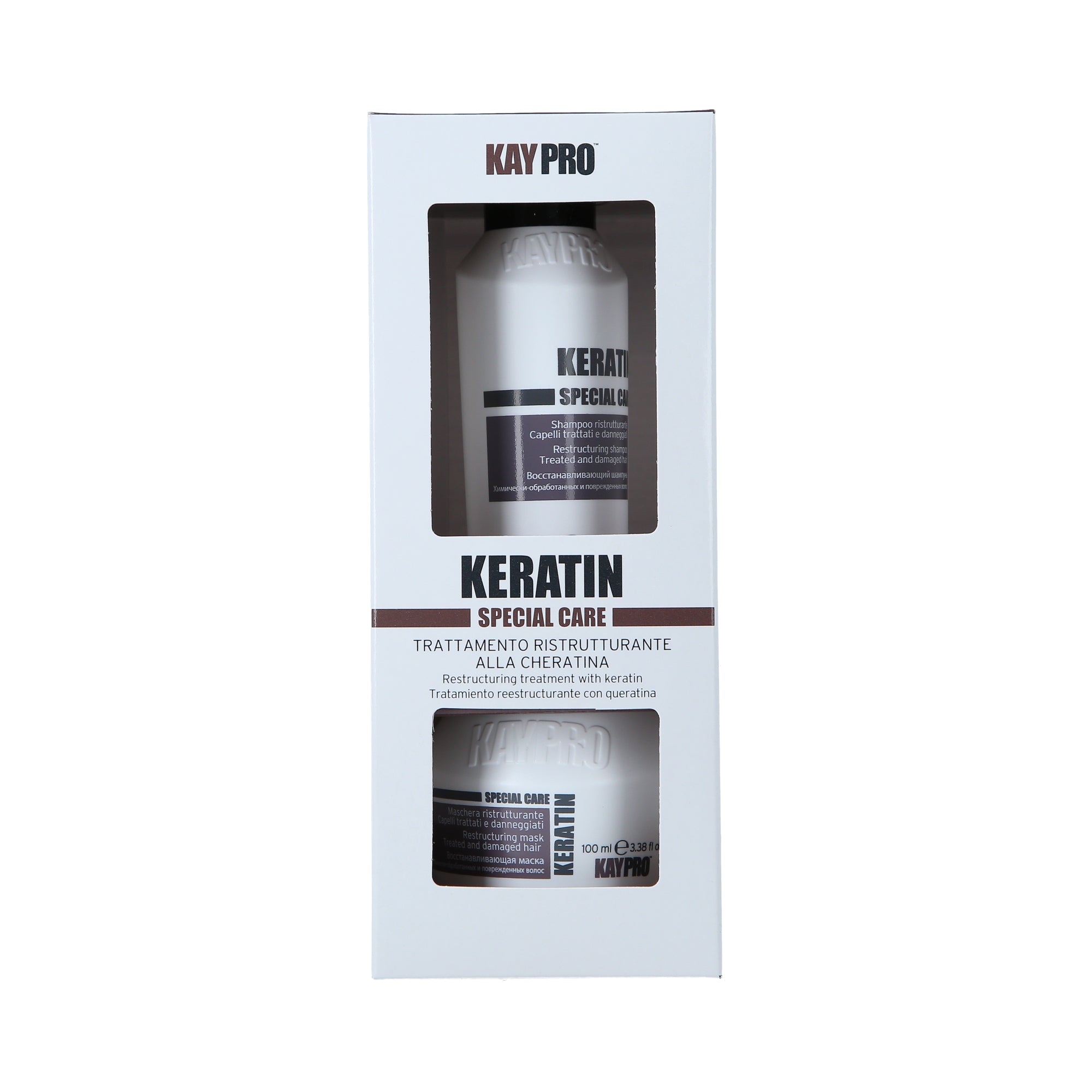 KAYPRO KERATIN SET Sada pro suché a poškozené vlasy 2 x 100 ml