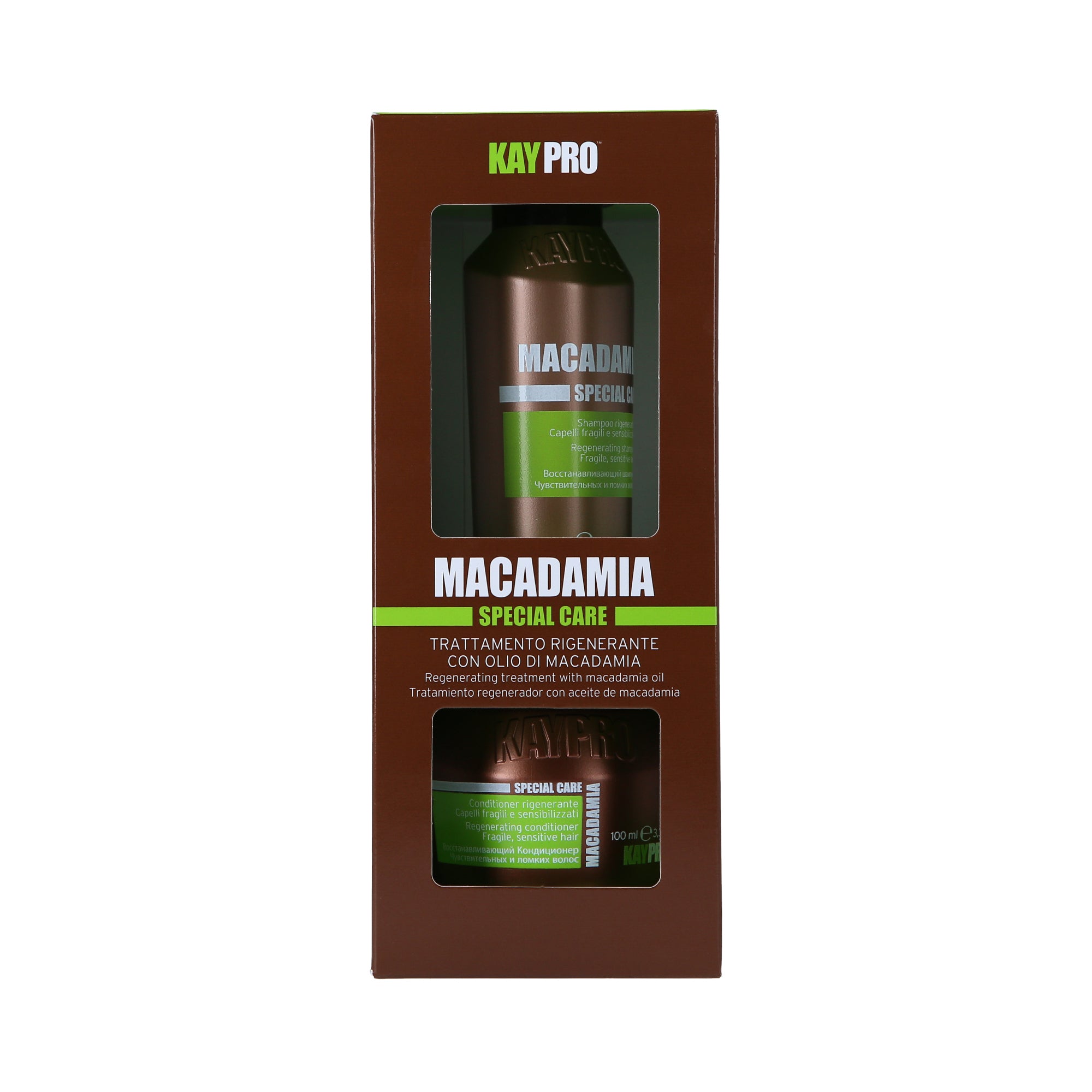 KAYPRO MACADAMIA SET Regenerační sada pro řídké a lámavé vlasy 2 x 100 ml