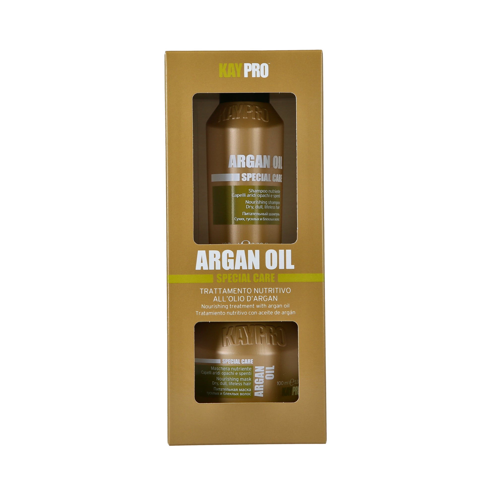 KAYPRO ARGAN OIL SET Hluboce hydratační sada pro suché a oslabené vlasy 2 x 100 ml