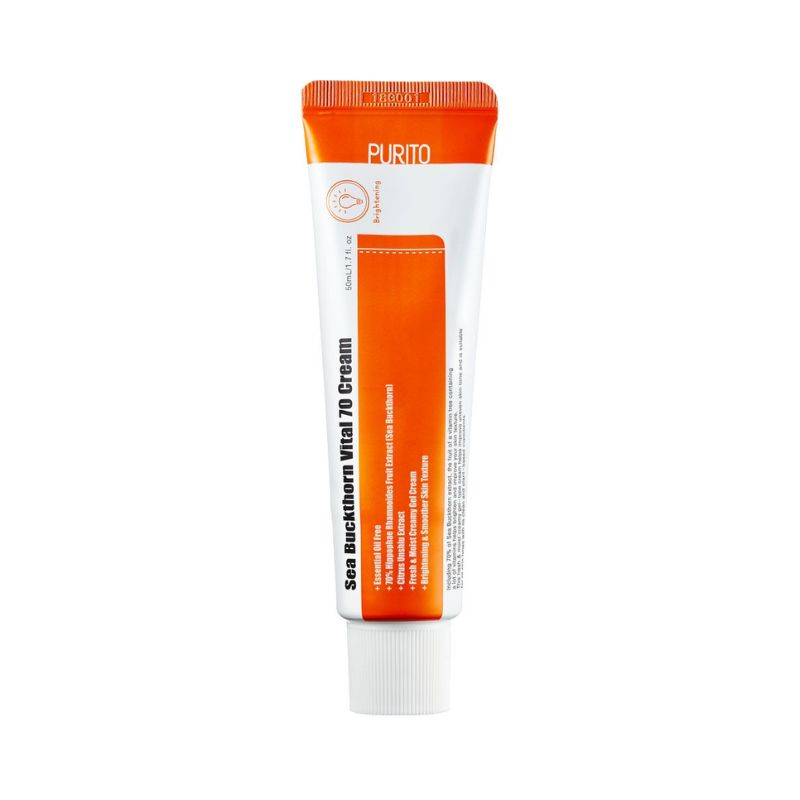 PURITO SEA BUCKTHORN VITAL 70 CREAM Crema-gel rivitalizzante con estratto di olivello spinoso 60 ml