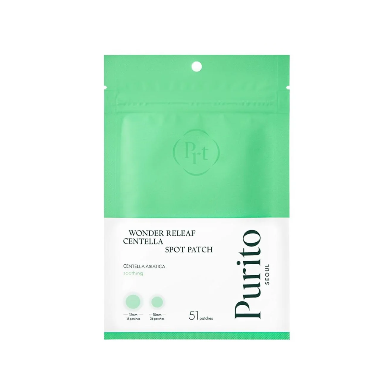 PURITO SEOUL WONDER RELEAF CENTELLA SPOT PATCH Cerotti per imperfezioni 51 pz.