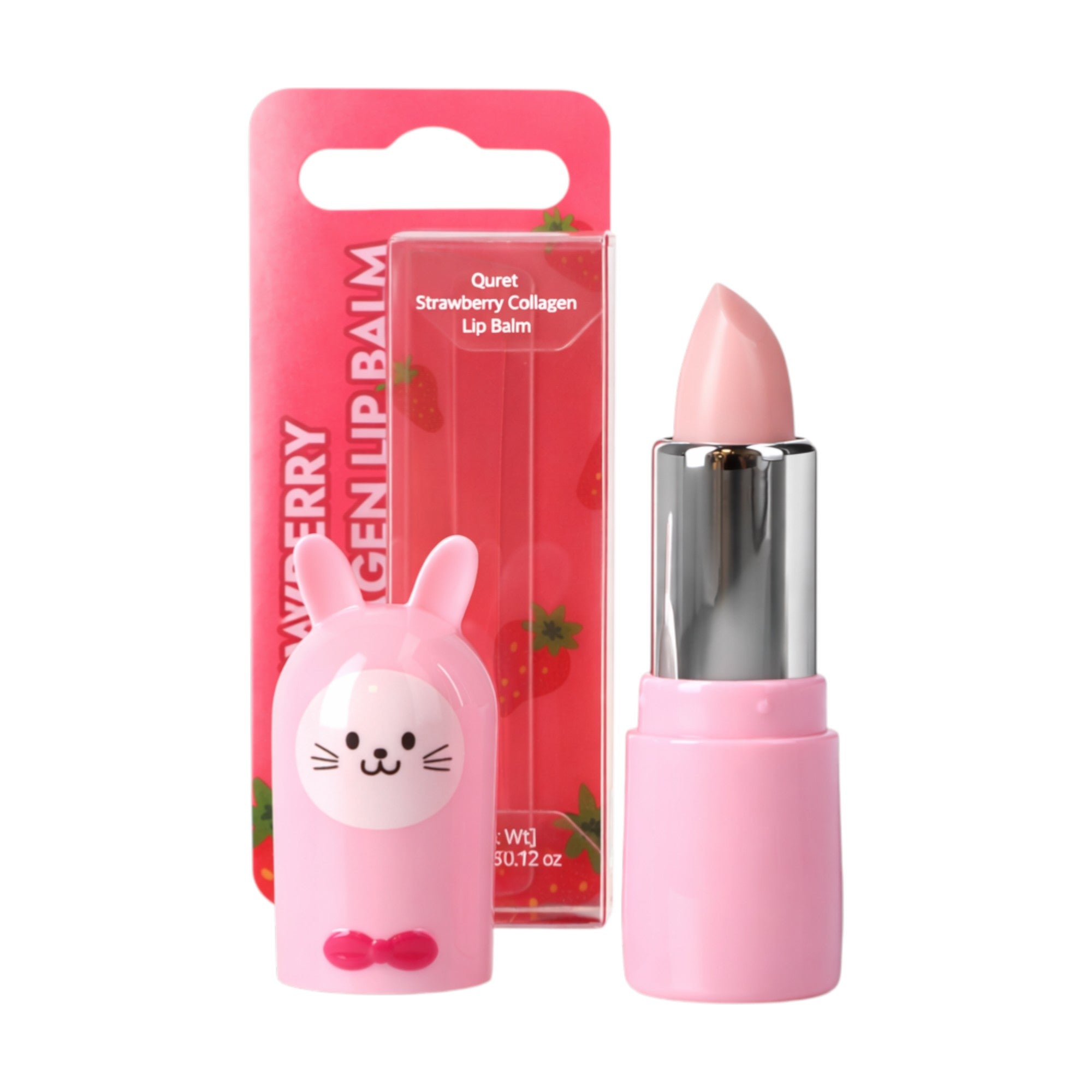 QURET Rewitalizujący balsam do ust z kolagenem, Truskawka 3,5 g #2