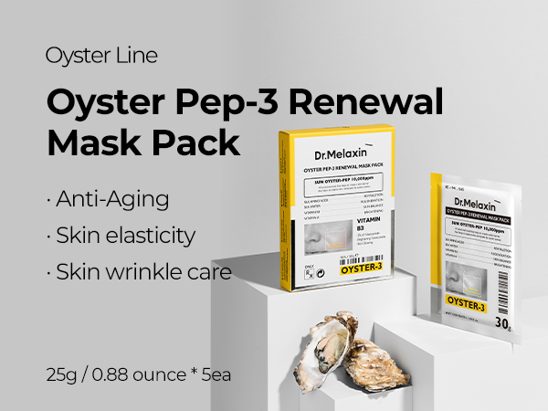 DR.MELAXIN OYSTER PEPTIDE MASK Omlazující peptidové masky v plátech 5 x 30 g #5