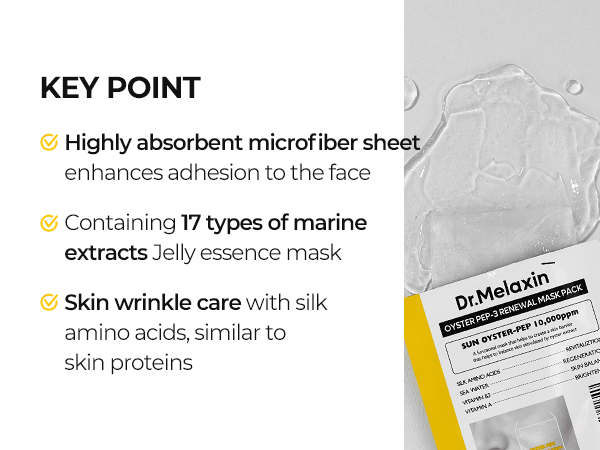 DR.MELAXIN OYSTER PEPTIDE MASK Omlazující peptidové masky v plátech 5 x 30 g #7