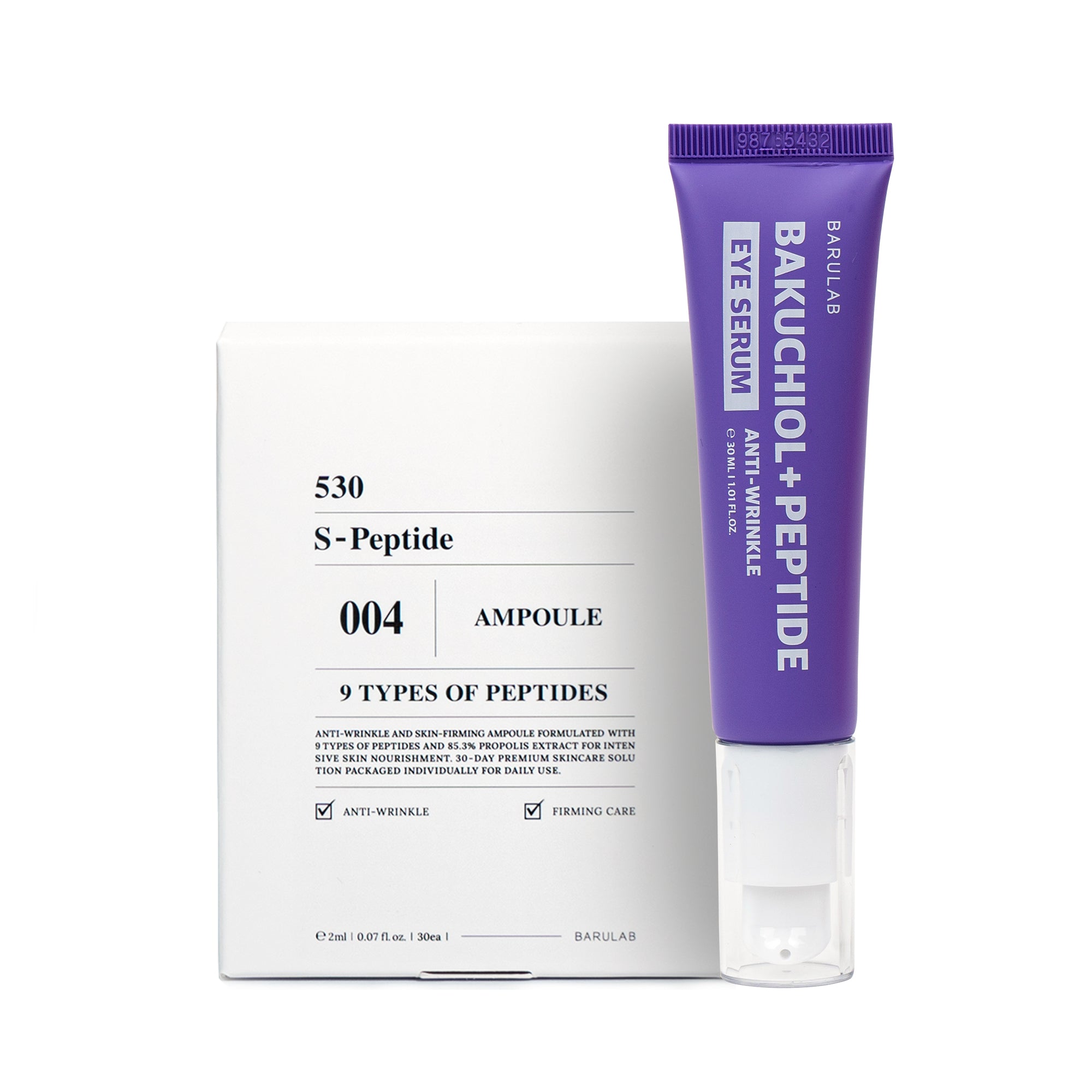 BARULAB Coffret Rénovateur de Peptides – un coffret raffermissant et rajeunissant à base de peptides et de bakuchiol