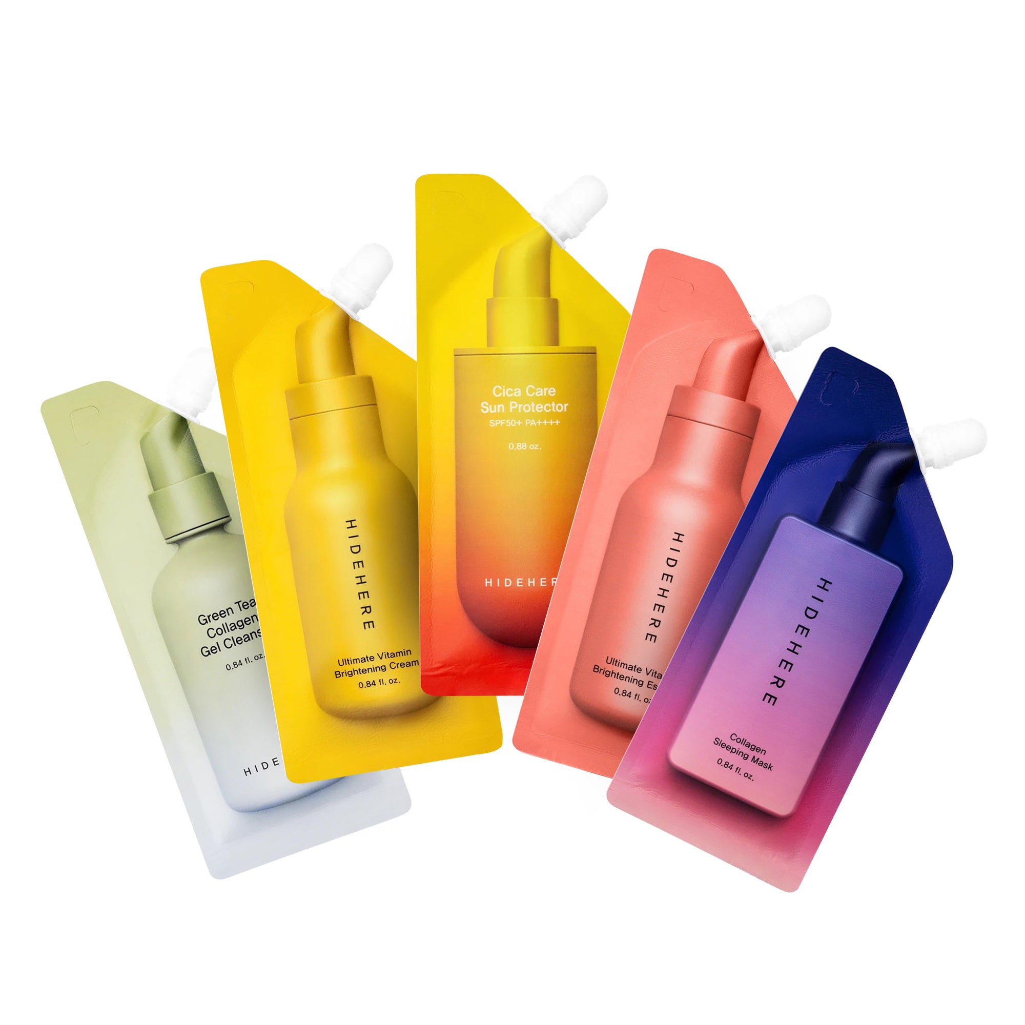 HIDEHERE DAY ROUTINE SET YELOW Set coreano per la cura della pelle in cinque fasi #2