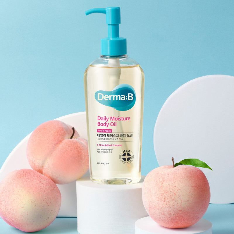 DERMA:B Huile corporelle hydratante à l'extrait de pêche 200 ml #2