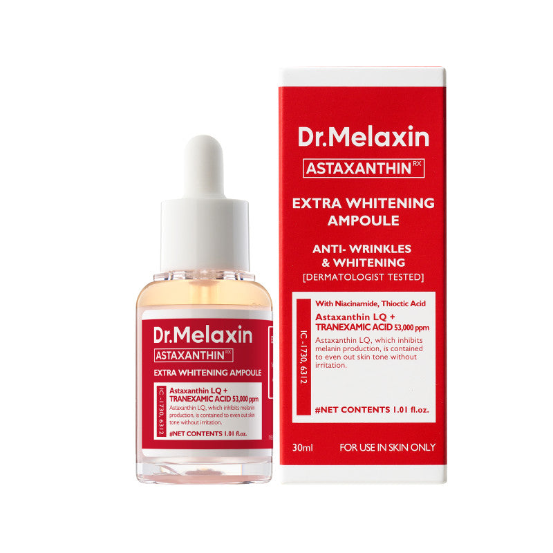 DR. MELAXIN ASTAXANTHINE AMPOULE ÉCLAIRCISSANTE Ampoule de sérum éclaircissant à l'astaxanthine 30 ml
