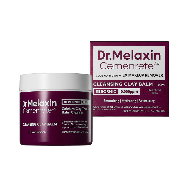 DR.MELAXIN LINEA CEMENRETE Balsamo detergente all'argilla per la rimozione del trucco e la cura della pelle 100 ml