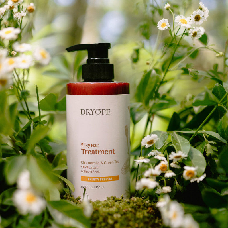 DRYOPE SILKY HAIR TREATMENT Pflegemaske für trockenes und strapaziertes Haar mit dem Duft von Früchten und Freesien 500 ml #3