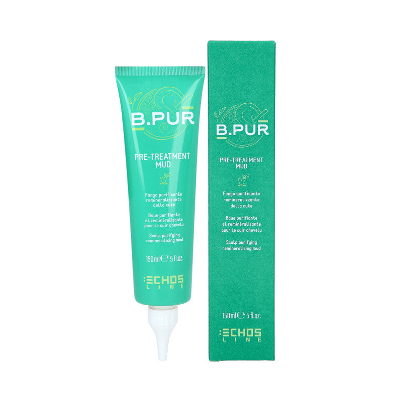 ECHOSLINE B.PUR PRE-TREATMENT MUD Argilla detergente per il cuoio capelluto 150ml