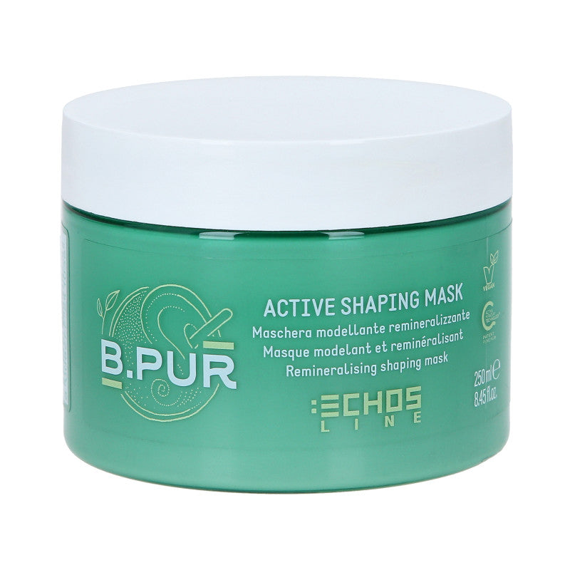ECHOSLINE B.PUR Maschera modellante remineralizzante per capelli ribelli e senza volume 250ml