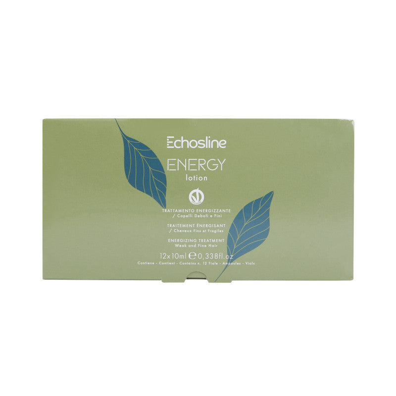 ECHOSLINE ENERGY Ampoules fortifiantes cheveux et cuir chevelu 12x10ml