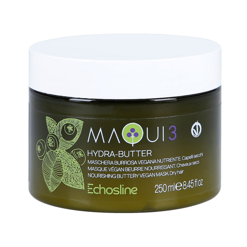ECHOSLINE MAQUI 3 Masque végétalien pour cheveux secs et abîmés 250 ml