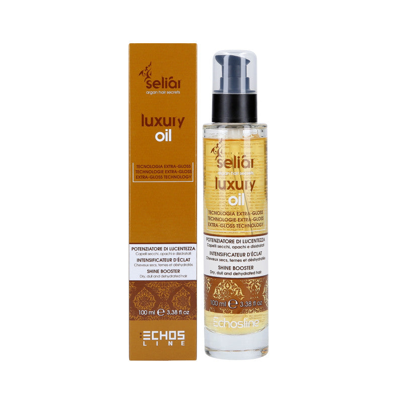 ECHOSLINE SELIAR LUXURY Huile brillante pour cheveux secs et ternes 100 ml