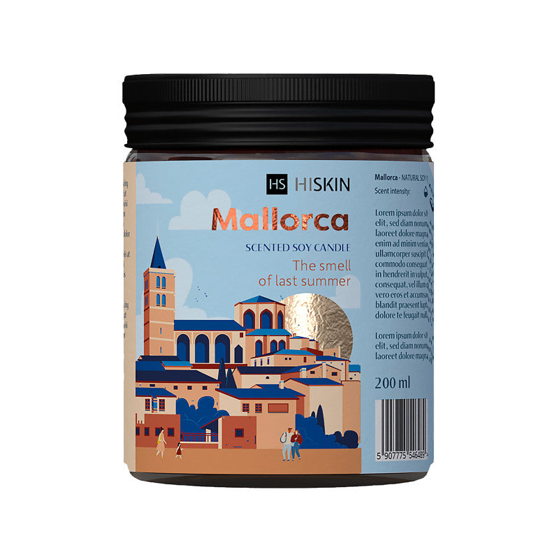 HISKIN HOME BON VOYAGE Mallorca sójová svíčka 200 ml