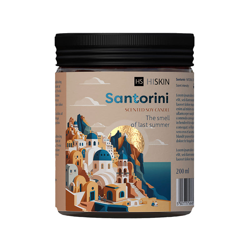 HISKIN HOME BON VOYAGE Candela di soia Santorini 200 ml