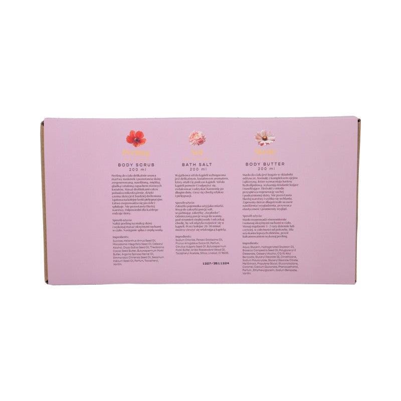 HISKIN LADY PEONY Coffret pour femme Sel de bain + Gommage corps + Beurre corps Pink Blooms 3x200ml #3