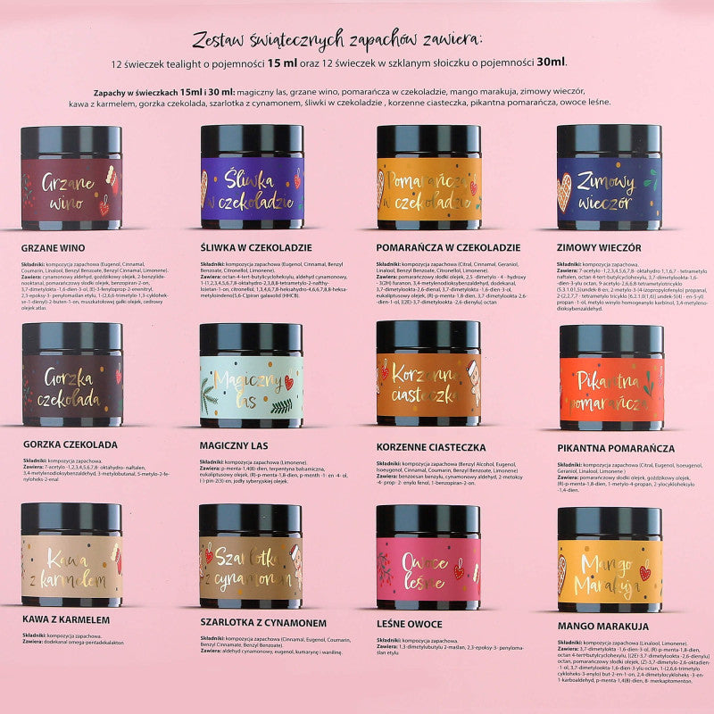 HISKIN MERRY CHRISTMAS Calendario dell'Avvento con candele natalizie #2