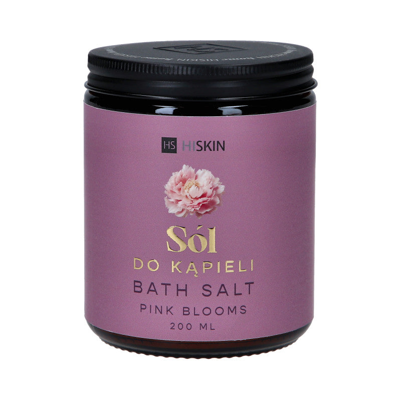 HISKIN PINK BLOOMS PEONY & ROSE Sůl do koupele 200ml