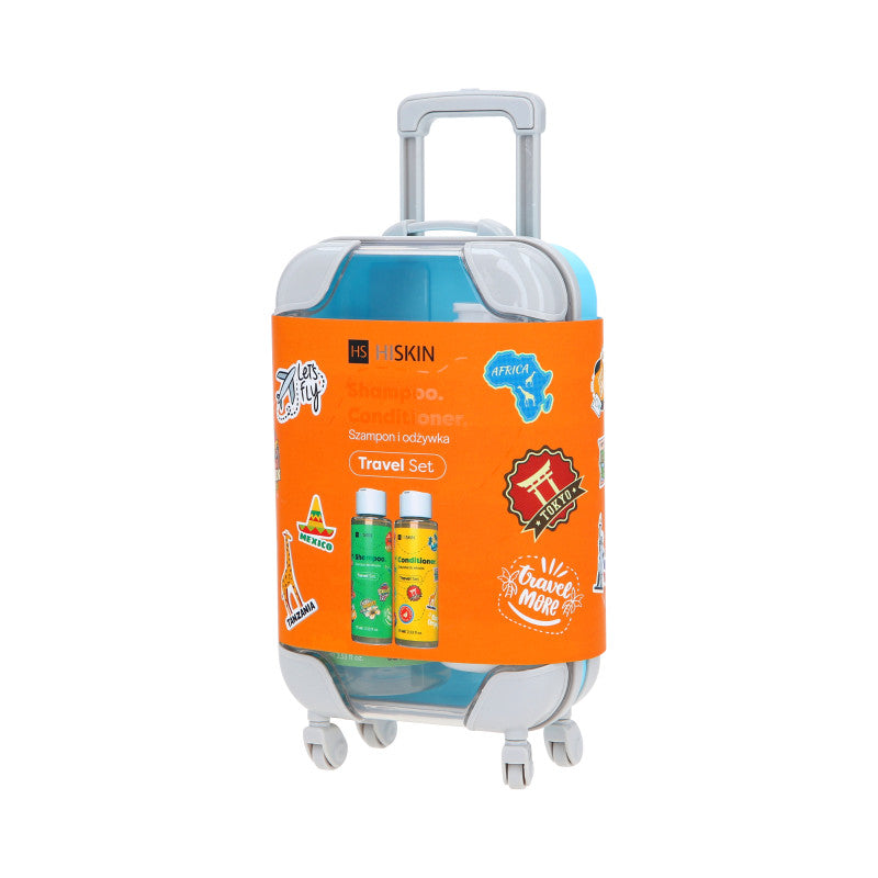 HISKIN TRAVEL SET Cestovní sada šampon na vlasy 75ml + kondicionér na vlasy 75ml