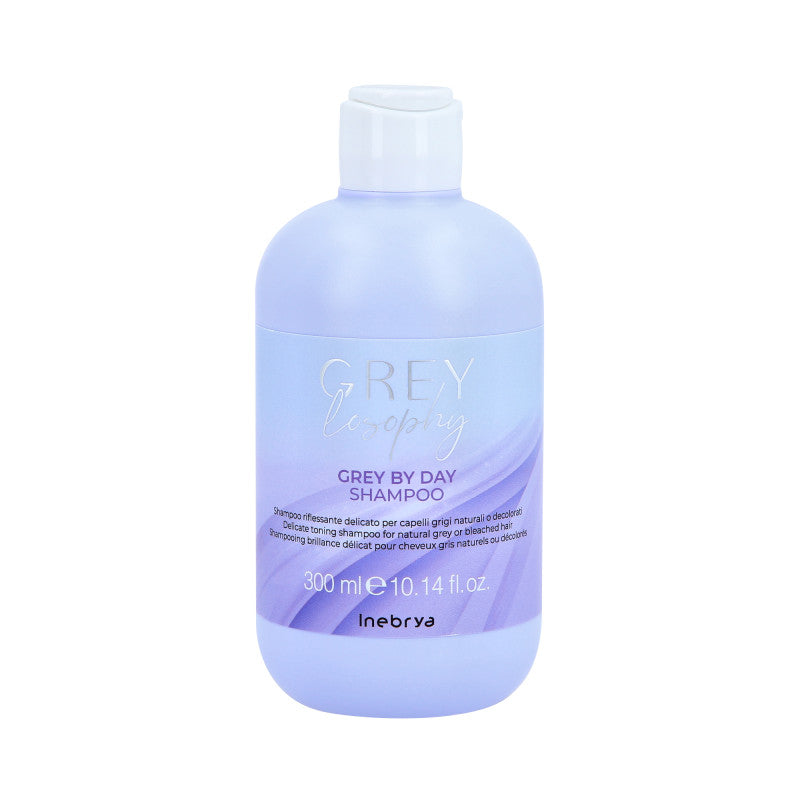 INEBRYA GREYLOSOPHY GRAY BY DAY Sanft reinigendes Shampoo für graues und blondiertes Haar 300ml