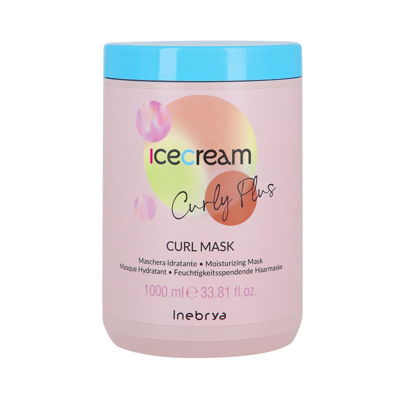 INEBRYA ICE CREAM CURLY PLUS Maschera per capelli ricci e permanentati 1000ml