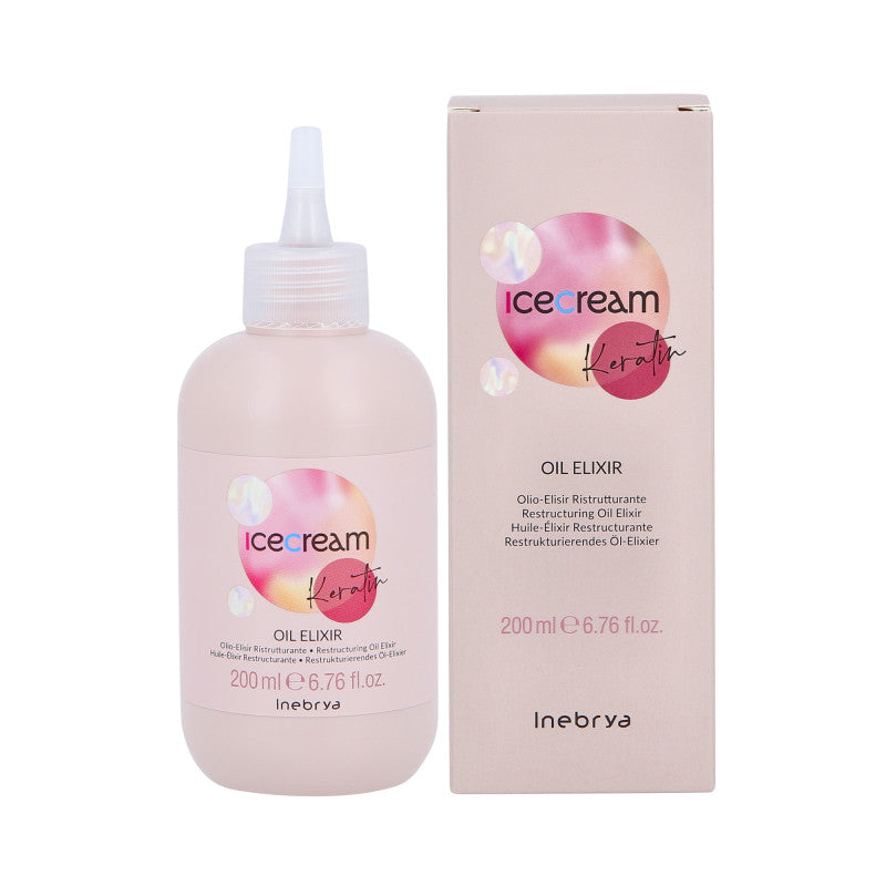 INEBRYA ICE CREAM KERATIN OIL Regenerační vlasový elixír s keratinem 200 ml