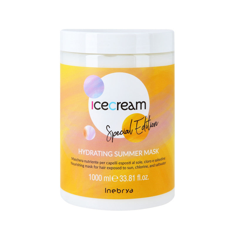 INEBRYA ICE CREAN SCALP HYDRATING SUMMER Nawilżająca maska do włosów 1000 ml