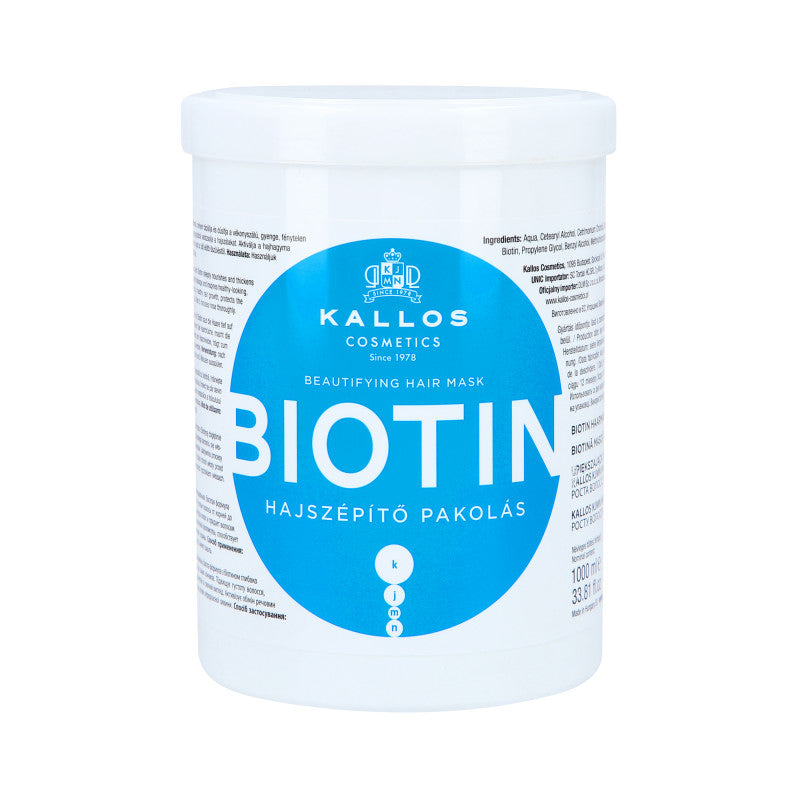 KALLOS KJMN Biotin Verstärkende Haarmaske mit Biotin 1000ml