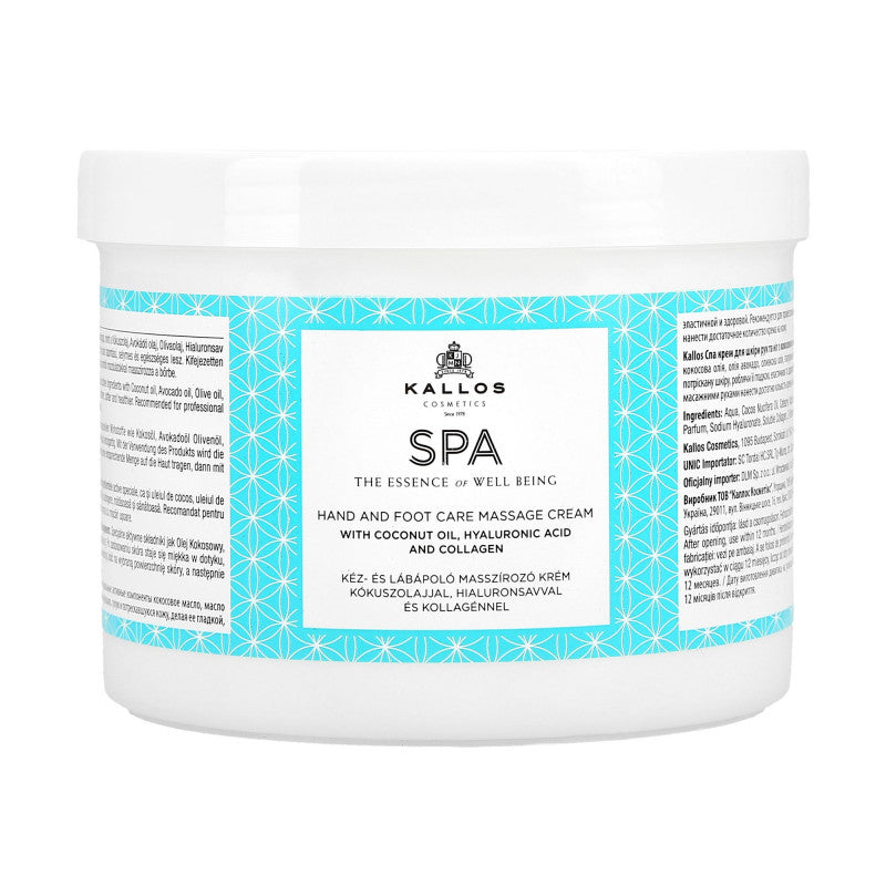 KALLOS SPA Crème de massage noix de coco 500ml