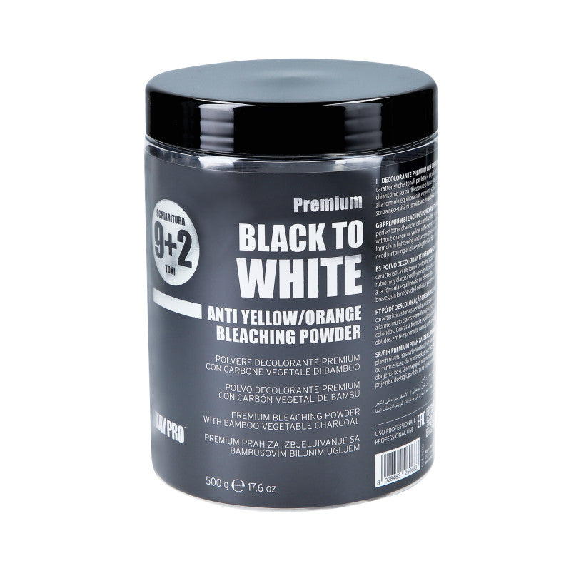KAYPRO BLACK TO WHITE Zesvětlovač vlasů s aktivním uhlím 9+2 500 g