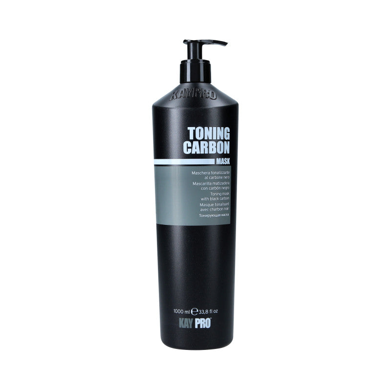 KAYPRO TONING CARBON Hydratační maska pro blond vlasy neutralizující žluté odlesky 1000 ml