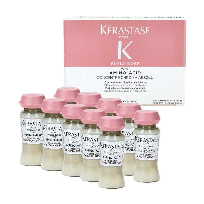 KÉRASTASE CHROMA ABSOLU FUSIO-DOSE Intensywnie wzmacniające ampułki do włosów farbowanych 10 x 12 ml