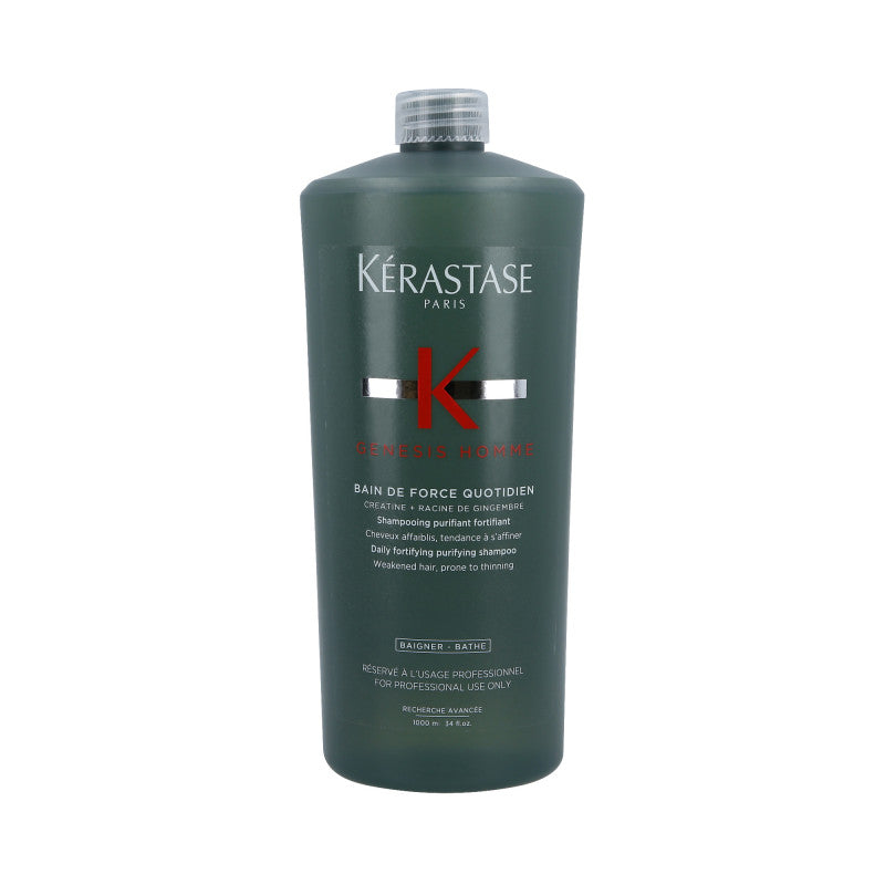 KÉRASTASE GENESIS HOMME BAIN DE FORCE QUOTIDIEN Reinigungs- und Stärkungsbad für dünner werdendes Haar 1000 ml