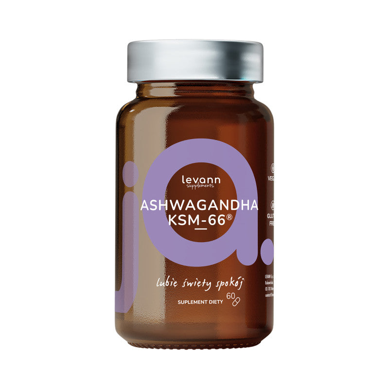LEVANN “jA” Suplement diety Ashwagandha, 60 kapsułek