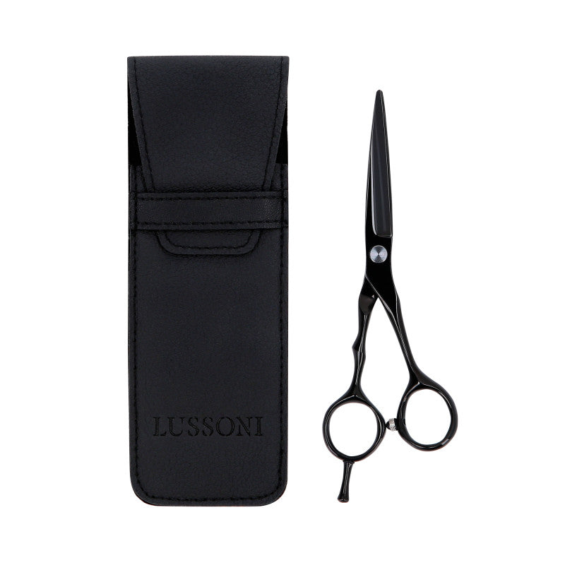 LUSSONI ECLIPSE SERIES Ciseaux de coiffure professionnels (noir) 5,5″ + étui