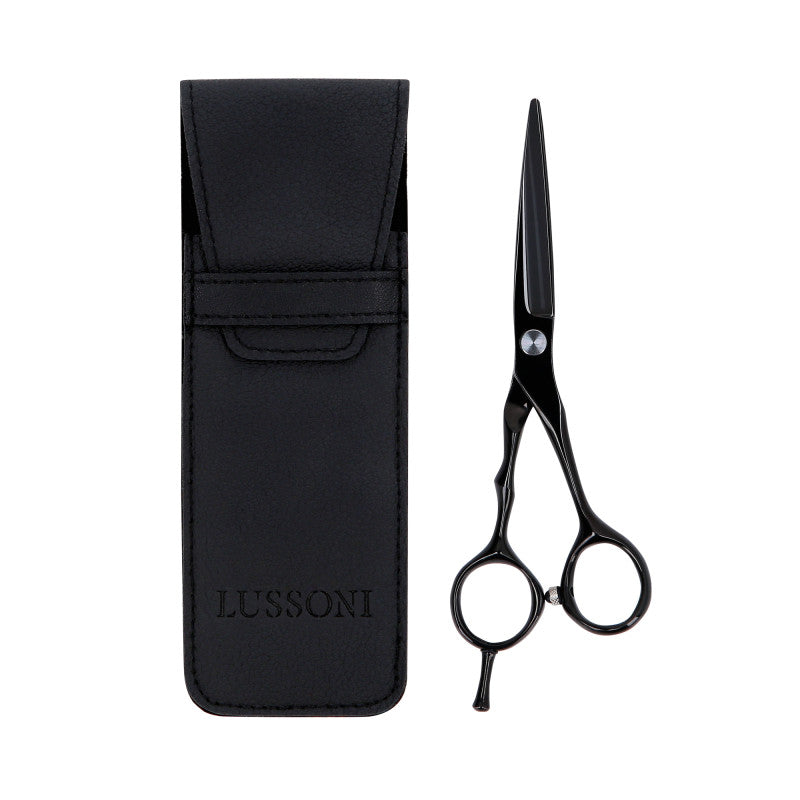 LUSSONI ECLIPSE SERIES Ciseaux de coiffure professionnels (noir) 6,5″ + étui