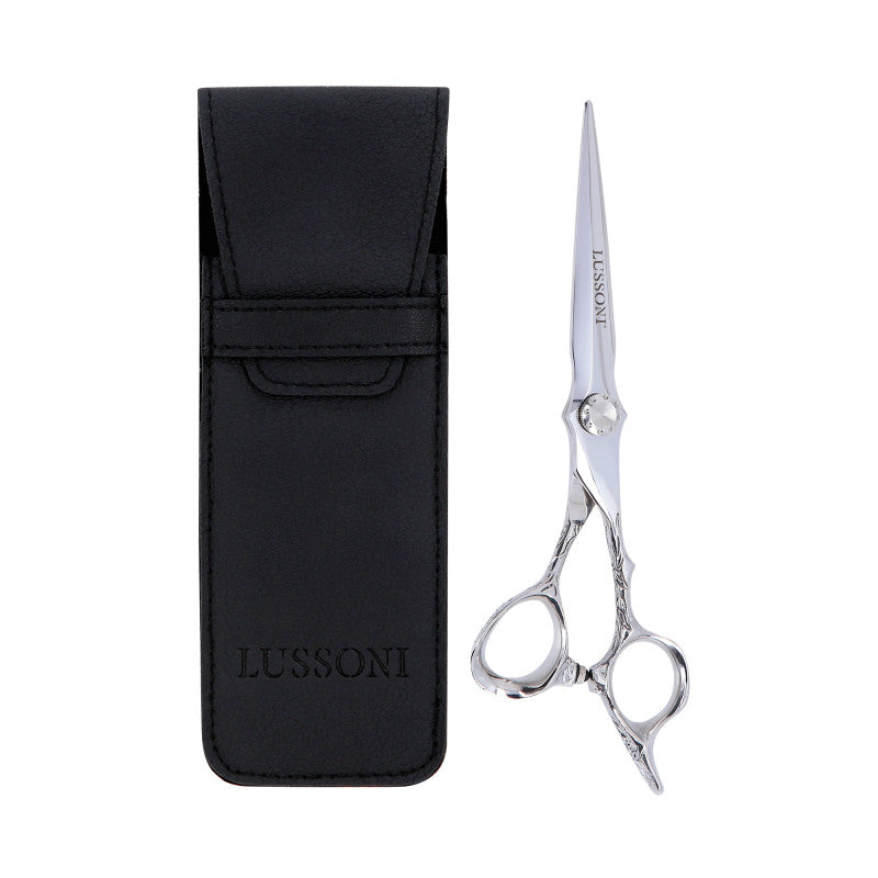 LUSSONI STELLAR SERIES Ciseaux de coupe professionnels (argent) 6,5″ + étui