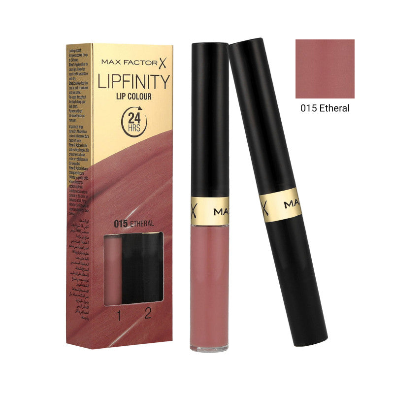 MAX FACTOR LIPFINITY Dlouhotrvající rtěnka 2v1 015 Ethereal 2,3ml+1,9g