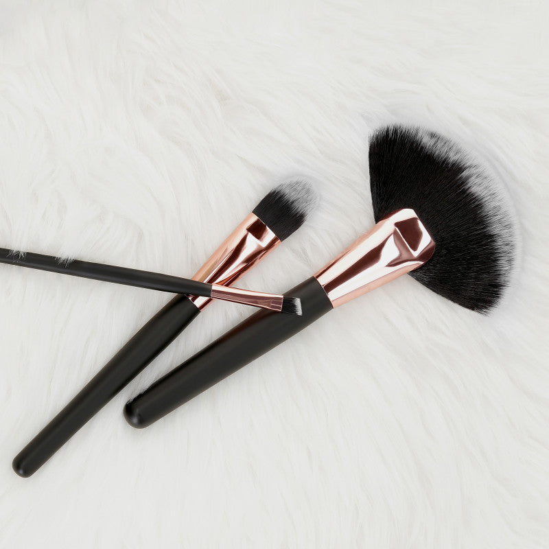 MIMO 24 Stück Make-up Pinsel Set, Schwarz #2