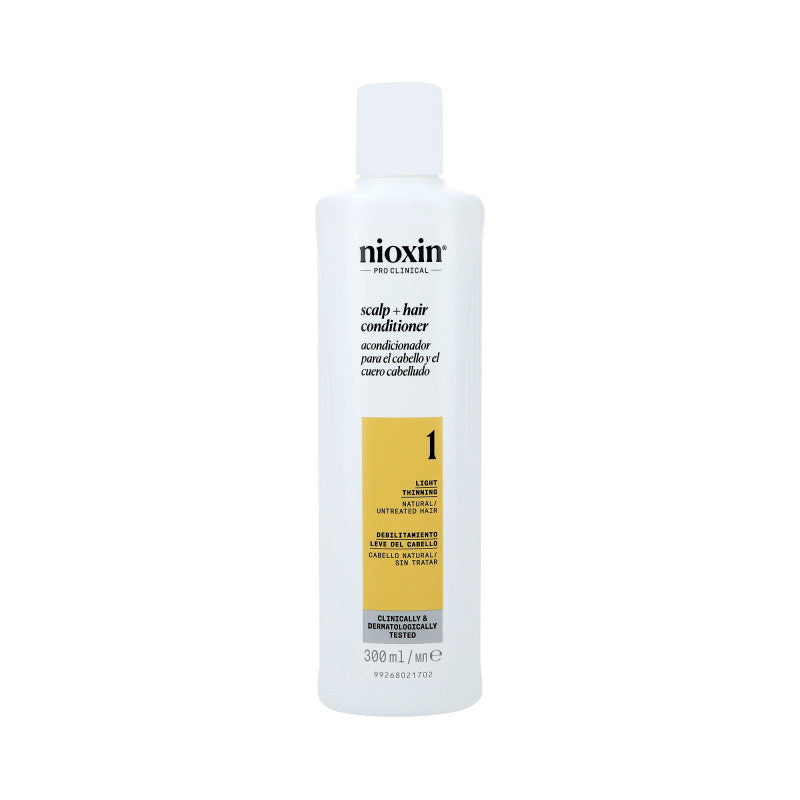 NIOXIN PRO CLINICAL 1 Wzmacniająca odżywka do włosów naturalnych i lekko przerzedzonych 300 ml
