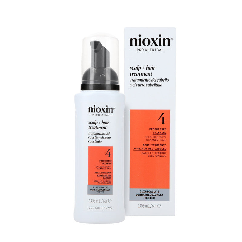 NIOXIN PRO CLINICAL SCALP TREATMENT  4 Kuracja do włosów farbowanych z postępującym przerzedzeniem 100 ml